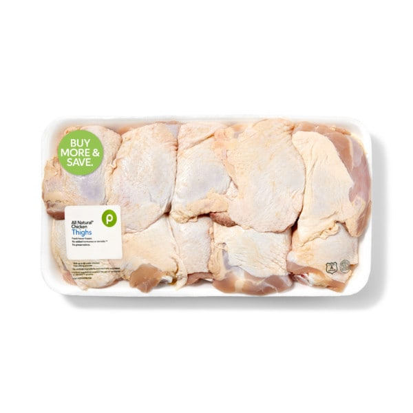 Publix Chicken Thighs (4 lb or more pkg), USDA Grade A, Vegetable Fed
