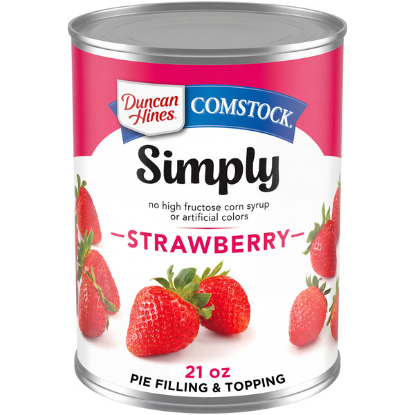 Duncan Hines Comstock Simply Strawberry Pie Filling & Topping Same