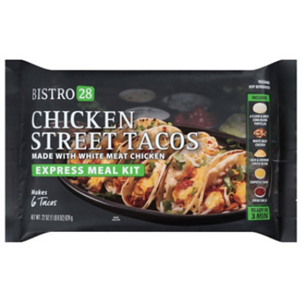 Bistro 28 Chicken Street Tacos Express Meal Kit