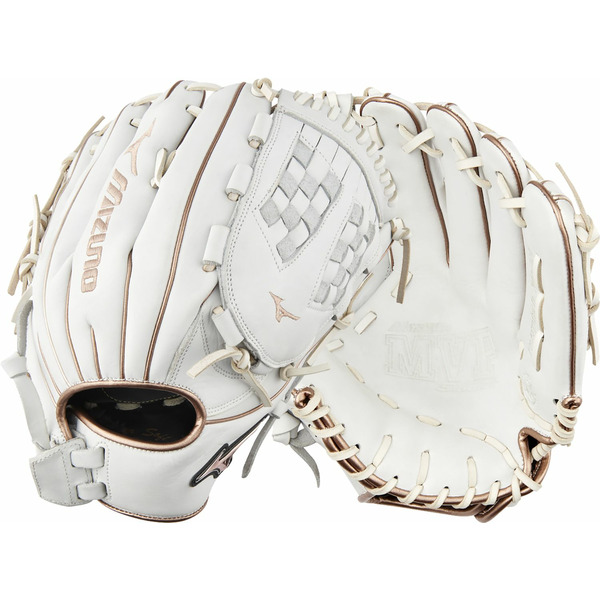 Mizuno 2023 MVP Select Series Fastpitch Glove - White & Rose Gold