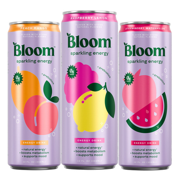 Bloom Sparkling Energy Drink, Variety Pack, 12 fl oz, 18 ct Same