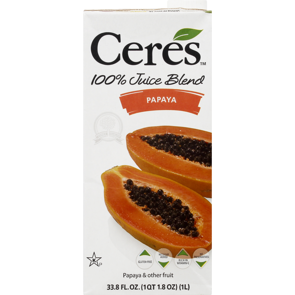 Ceres 100% Juice Blend, Papaya