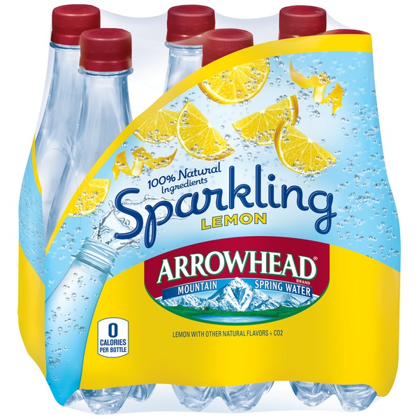 Arrowhead Lemon Sparkling Mountain Spring Water (16.9 fl oz) Instacart