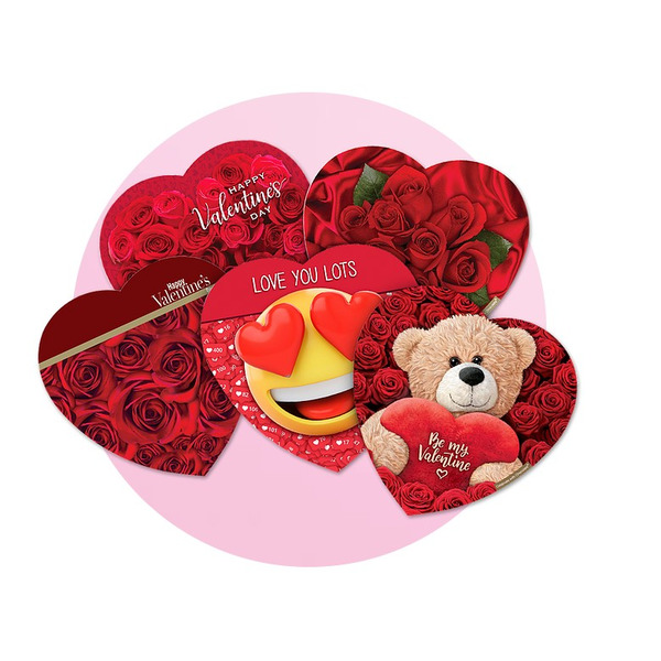 Valentine Rose Heart Box, 2 oz, 12 Ct