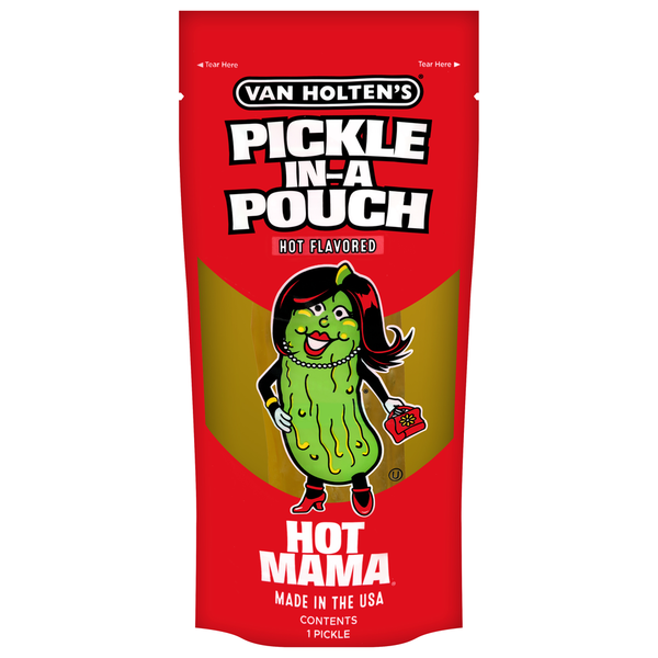 Van Holten's Pickle-in-a-Pouch, Hot Flavored Same-Day Delivery or