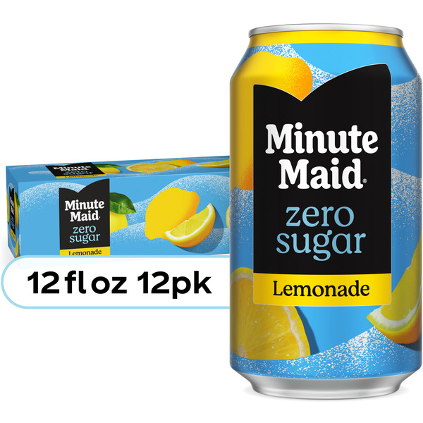 Minute Maid Zero Sugar Lemonade Fridge Pack Cans
