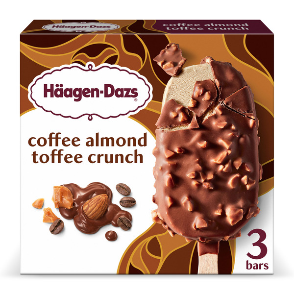 Haagen-Dazs Coffee Almond Toffee Crunch Ice Cream Bars Same-Day