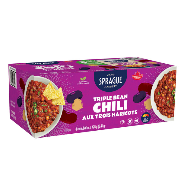 Sprague Triple Bean Chili 8 x 425 g