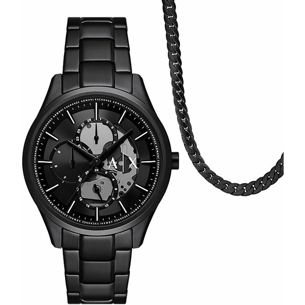 Armani Exchange Men's Dante Multifunction Stainless Steel Bracelet Watch Gift Set