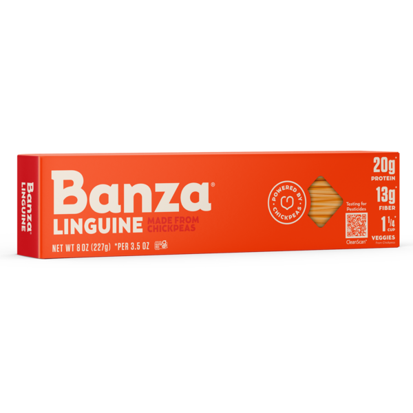 Banza Linguine Pasta, Gluten Free, High Protein, Lower Carb