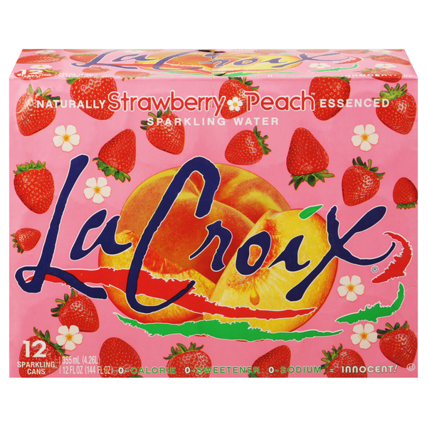 La Croix Strawberry Peach Sparkling Flavored Water Same-Day