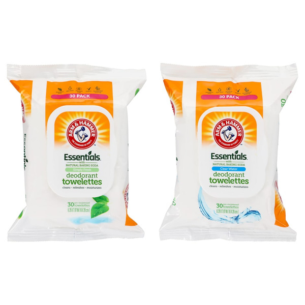 Arm & Hammer Essentials Deodorant Towelettes Same-Day Delivery