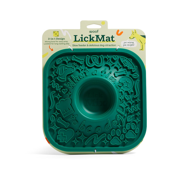 Woof Lick Mat - Green