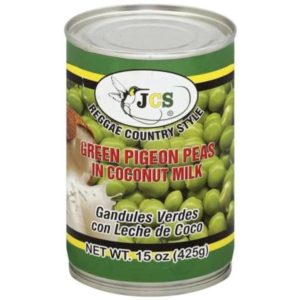 JCS - Green Pigeon Peas  in Coconut Milk - 24/15 oz
