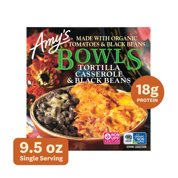 Amy's Kitchen Tortilla Casserole & Black Beans Bowl