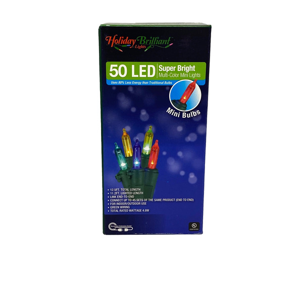 Publix Toyo Lights 50Light Multicolor LED Smooth Mini & Super Bright