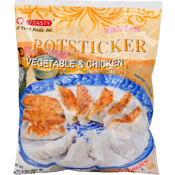 O Tasty Potsticker, Vegetable & Chicken, Precooked