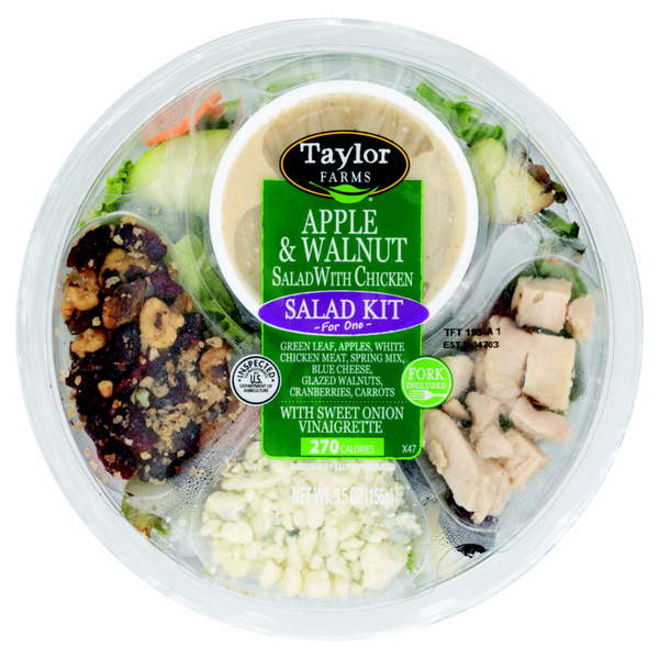 Taylor Farms Apple & Walnut Chicken Salad Kit Bowl from Kroger Instacart
