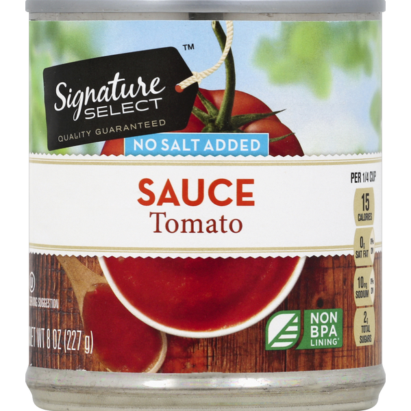 SIGNATURE SELECTS Tomato Sauce, No salt Added