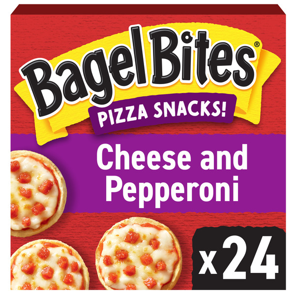 Bagel Bites Cheese & Pepperoni Mini Pizza Bagel Frozen Food Snacks