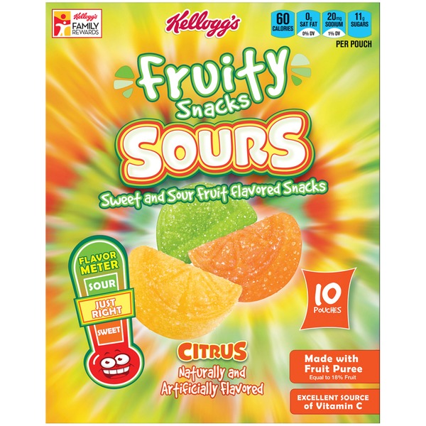 Kellogg's Sours Citrus Fruit Flavored Snacks (7 oz) from Shoppers