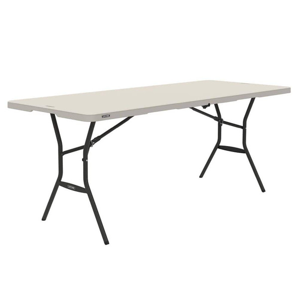 Lifetime 6 Ft. Fold-in-half Table: Almond
