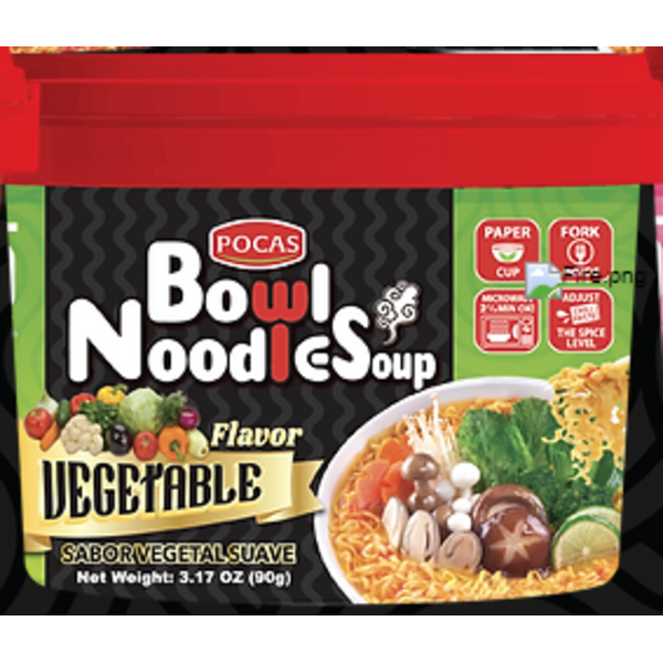 Pocas - Spicy Vegetable Noodles - 3.17oz