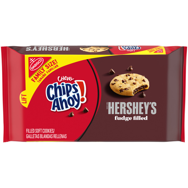 CHIPS AHOY! Chewy Hershey'S Fudge Filled Soft Chocolate Chip