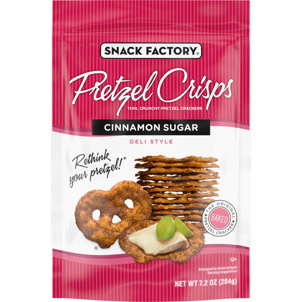 Snack Factory Cinnamon Sugar Pretzel Crisps Same-Day Delivery or