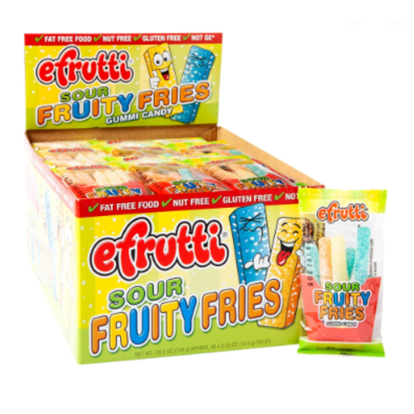 E.frutti - Sour Fruity Fries Gummi Candy - 40 Ct