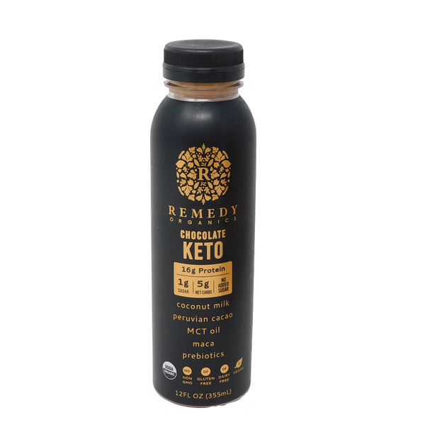 Remedy Organics Chocolate Power, Plant Based Protein Shake, Ready