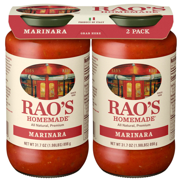 Rao's Homemade Marinara Sauce Made with Italian Tomatoes, 31.7 oz, 2-count
