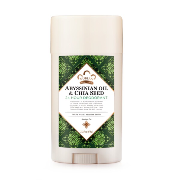 Nubian Heritage Deodorant Abyssinian & Chia Seed (2.25 oz  