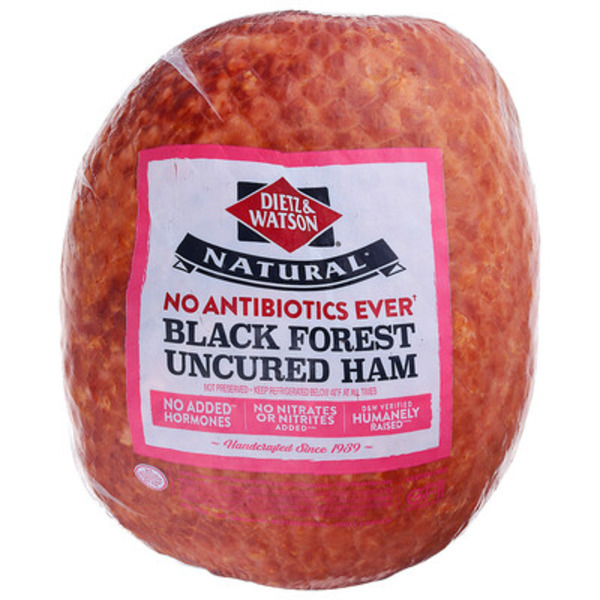 Dietz & Watson Uncured Black Forest Honey Ham Same-Day Delivery or