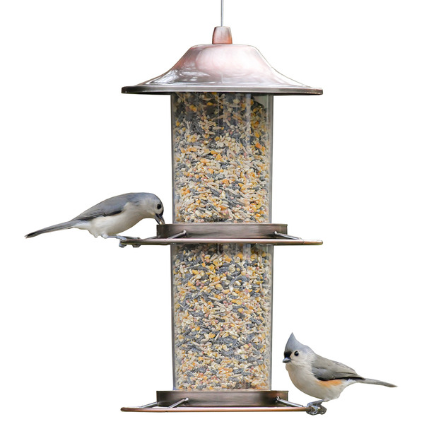 Perky-Pet 2-Tier, Copper, Panorama Bird Feeder