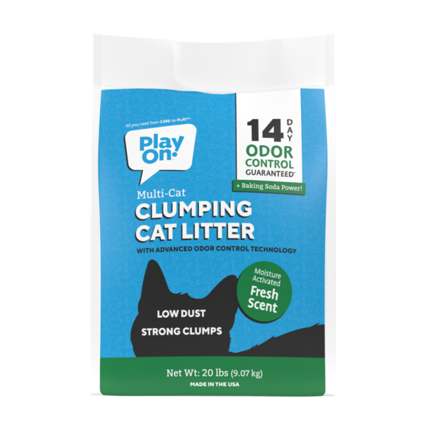 Play On Fresh Scent Clay Clumping Cat Litter