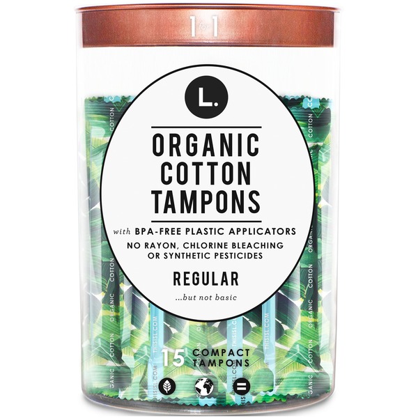 L. Regular Absorbency Compact Tampons (15 ct) Instacart