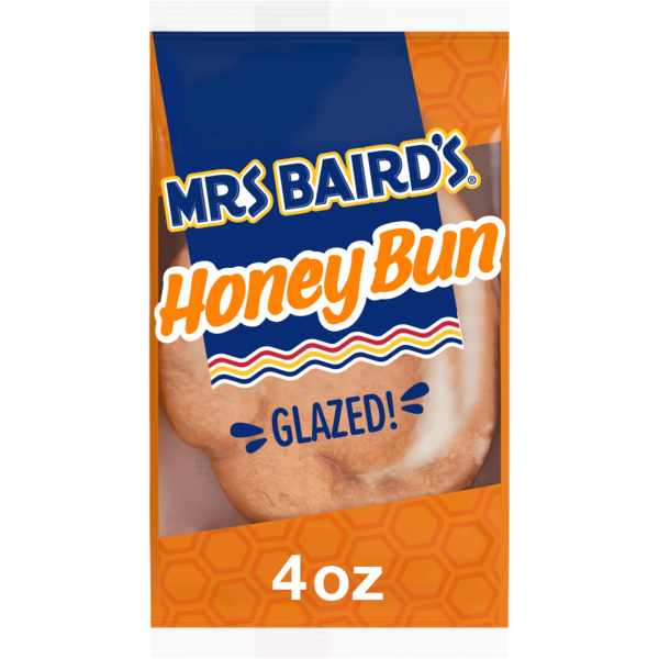 Mrs. Baird's Glazed!, Honey Bun, Pastries, 4 oz Same-Day Delivery