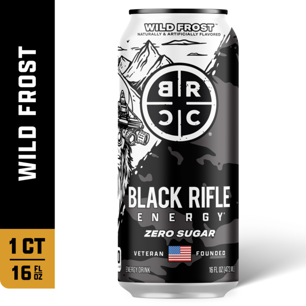 Black Rifle Energy Wilde Frost Energy Drink Zero Sugar Same-Day
