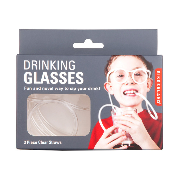 Kikkerland Drinking Glasses - Clear - 5" x 2.25"