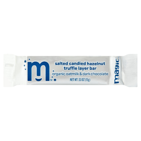 Magic Organic Oatmilk & Dark Chocolate Salted Candied Hazelnut Truffle Layer Bar