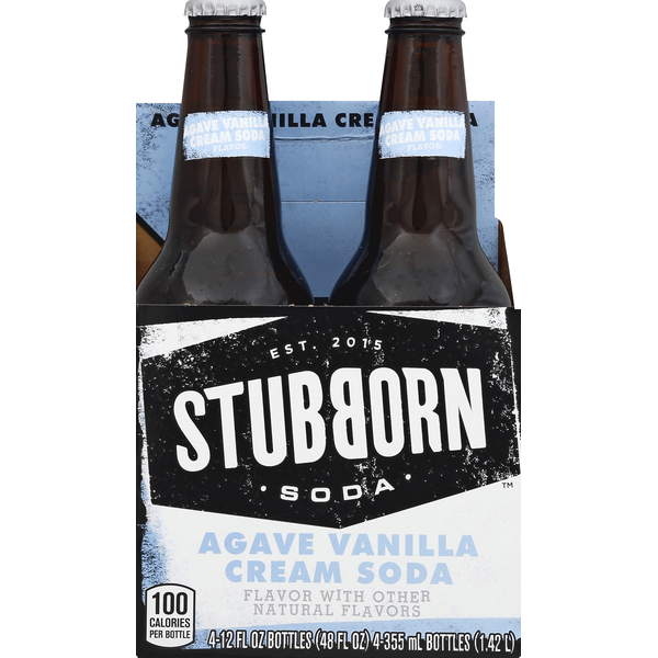 STUBBORN SODA Cream Soda, Agave Vanilla Same-Day Delivery or