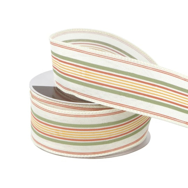 Celebrate It Fall Stripes 1.5 in Wired Ribbon