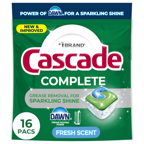 Cascade Complete Dishwasher Detergent Fresh