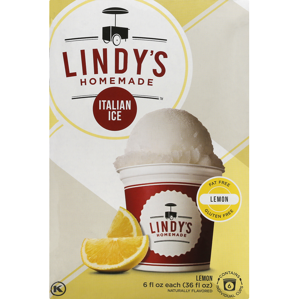 Lindys Premium Italian Ice Lemon