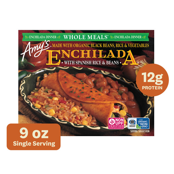 Amy's Kitchen Enchilada with Spanish Rice & Beans Meal