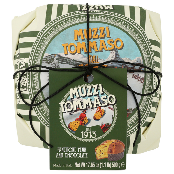 Muzzi Tommaso Panettone Pear and Chocolate Same-Day Delivery