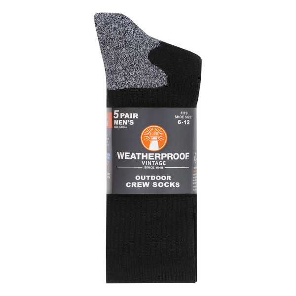Costco WEATHERPROOF Men's Outdoor Crew Sock Assorted Colors Pickup