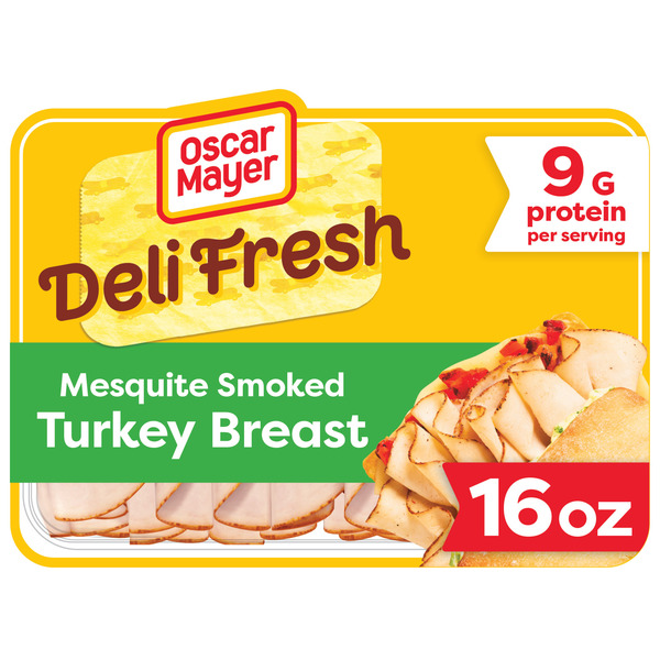 Oscar Mayer Deli Fresh Mesquite Smoked Turkey Breast Sliced Sandwich Lunch Meat Family Size