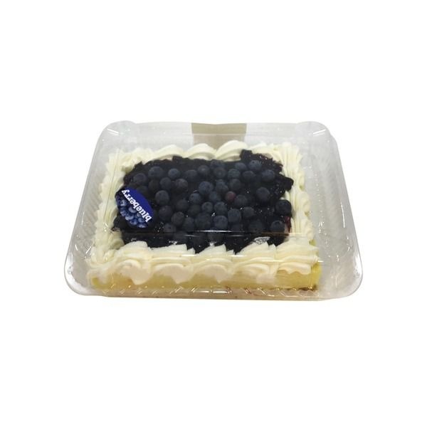 Tops Bakery Fresh Blueberry Square Cake Real Whipped Cream Same